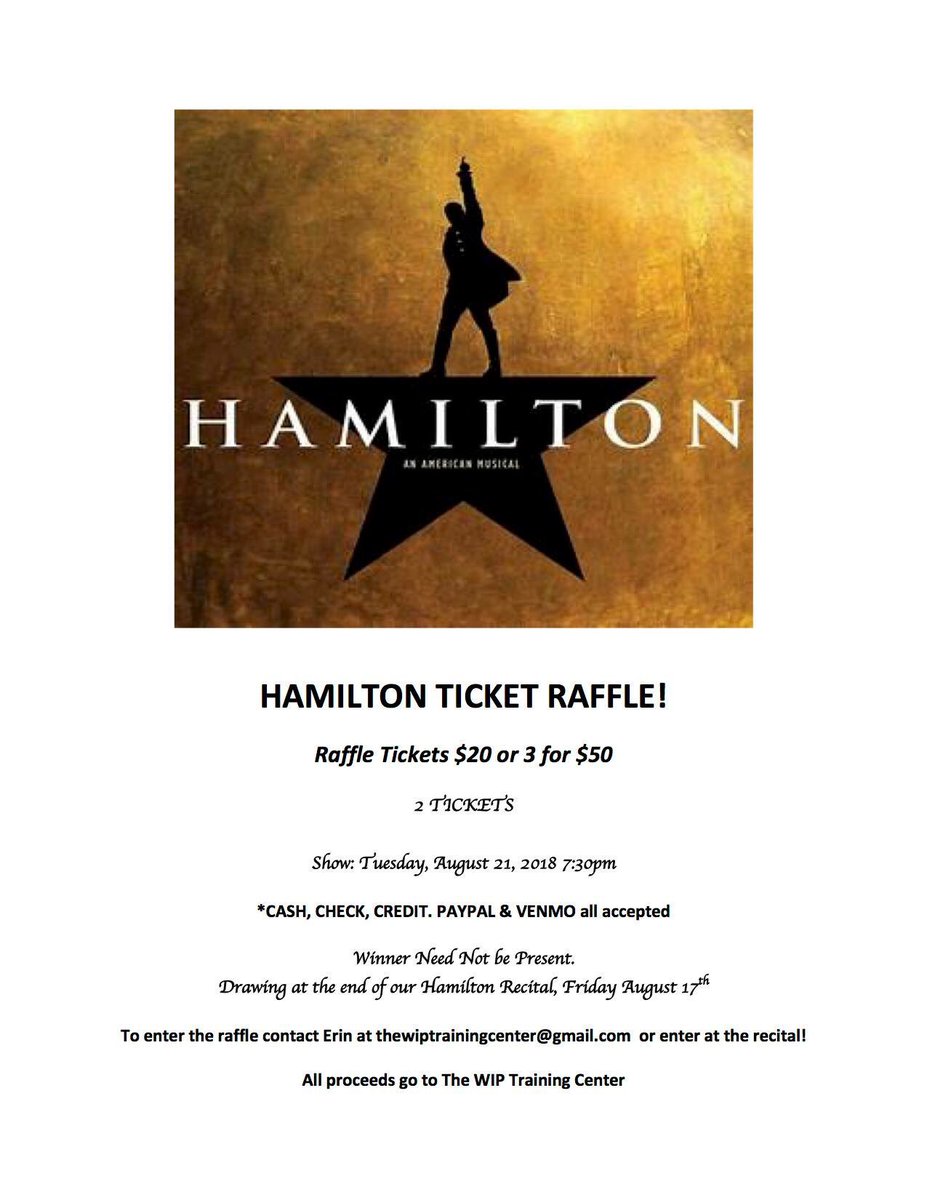 WIPTraining's tweet image. Say what? You can win two tickets to Hamilton?! Check it out!  Support young artists for a chance to win!