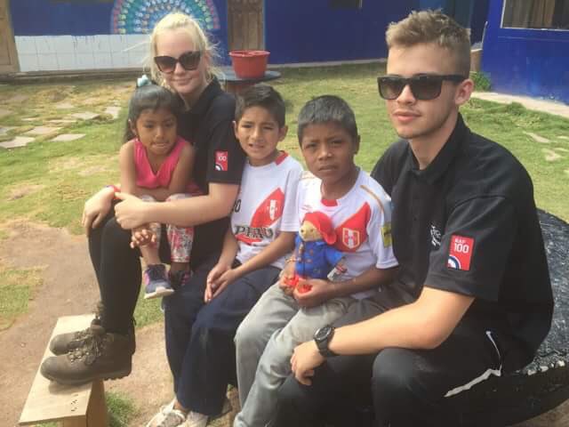 Exped team pictured with three of their new friends from Azul Wasi Orphanage. Have received assurances that Shakira, the little girl, has NOT been taken back to Cusco as a new T1 mascot. @aircadets @ComdtAC @RegComdtLASER @OCSussexWing @RoyalAirForce