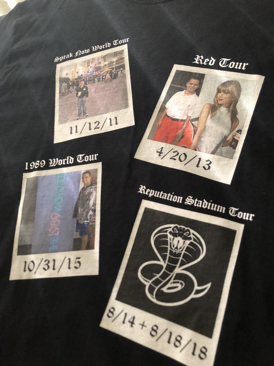 cbellaswift's tweet photo. We are only a couple days away from #ReptourTampa and 1 week away from #ReptourMiami ! Hopefully I can finally hug @taylorswift13 and tell her how much she means to me! Catch me and my lucky 13 🐍 in:

Sec 113, row J, seats 1 and 2: Tampa
Center 🐍 Pit: Miami
@taylornation13 https://t.co/LlSsqyrpfj