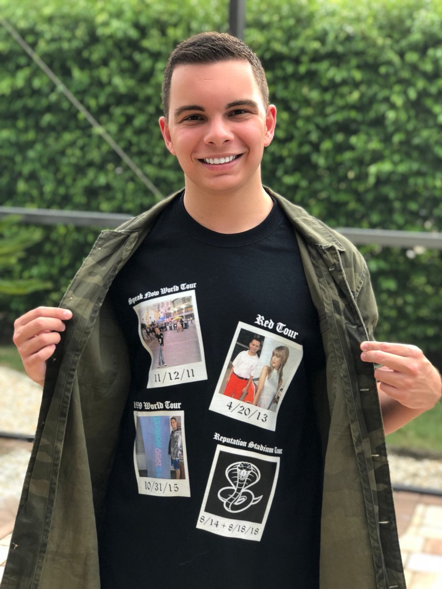 cbellaswift's tweet photo. We are only a couple days away from #ReptourTampa and 1 week away from #ReptourMiami ! Hopefully I can finally hug @taylorswift13 and tell her how much she means to me! Catch me and my lucky 13 🐍 in:

Sec 113, row J, seats 1 and 2: Tampa
Center 🐍 Pit: Miami
@taylornation13 https://t.co/LlSsqyrpfj