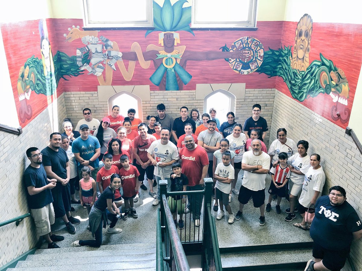 Bitter sweet moment our last painting day! Thank you everyone!
<a href="/aldcardenas/">George Cardenas #TheAccountant</a> <a href="/KellyPrideCPS/">Principal Magdaleno</a> <a href="/BertoAguayo/">Berto Aguayo</a> @ThomasKelly_HS <a href="/MacZZurawski/">Mac-Z Zurawski Writes</a> <a href="/BrightonParkCHI/">BrightonParkCHI</a> <a href="/MiriamBPY/">Deborah Lee</a> <a href="/ComEd/">ComEd</a>