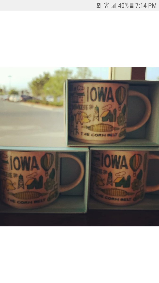 denney_alicia's tweet photo. Get them while we have them!! IOWA mugs are back in at starbucks! #readyforthefair #thecornbelt #Iowa @ldunn888 @kaitward16 @emily_berns https://t.co/4pfMHiwtSa