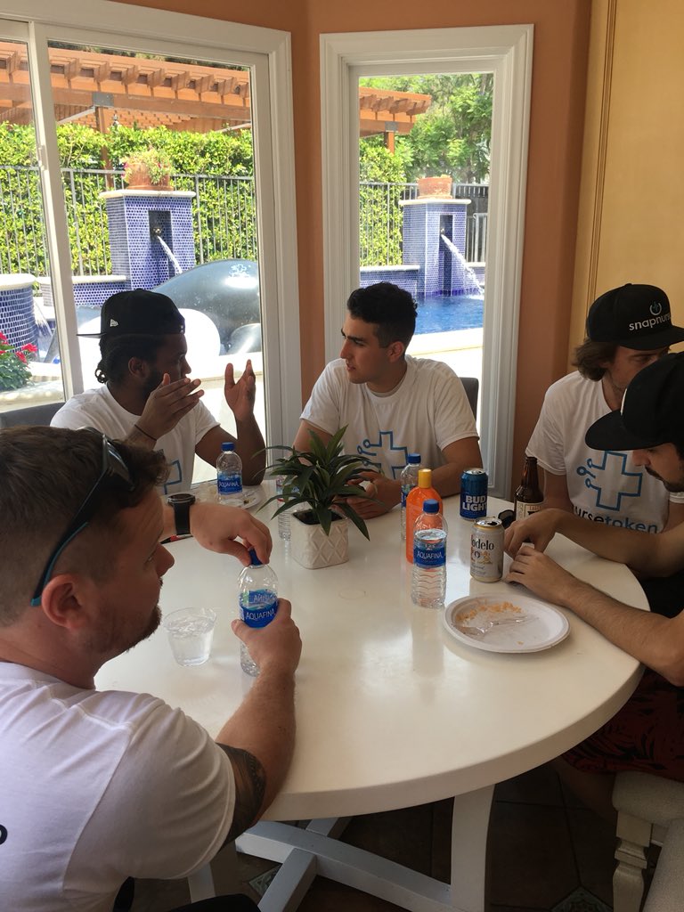 A quick lunch before the pool party tonight!