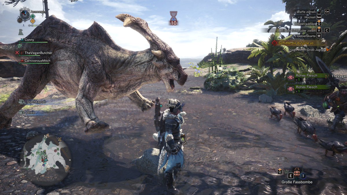 Asamonan's tweet photo. @monsterhunter I don't think they should fly. I don't see wings. 
Love the game! https://t.co/5sONDrRhfe