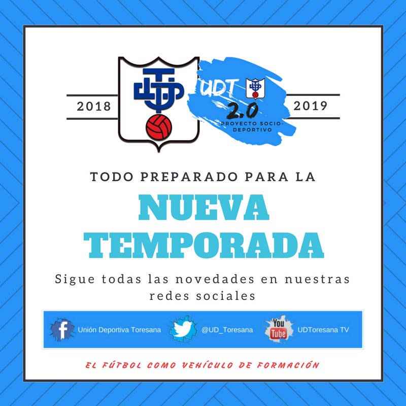 UD_Toresana's tweet photo. INICIO |
Iniciamos la #SegundaFase del #ProyectoUDT2.0
Atent@ a nuestras redes sociales.
Presentaremos a los responsables de ayudar a mejorar a l@s deportistas.
5️⃣-4️⃣-3️⃣-2️⃣-1️⃣...
#UDT2.0 #SegundaFase #PasoApaso https://t.co/0QCUu01tGI