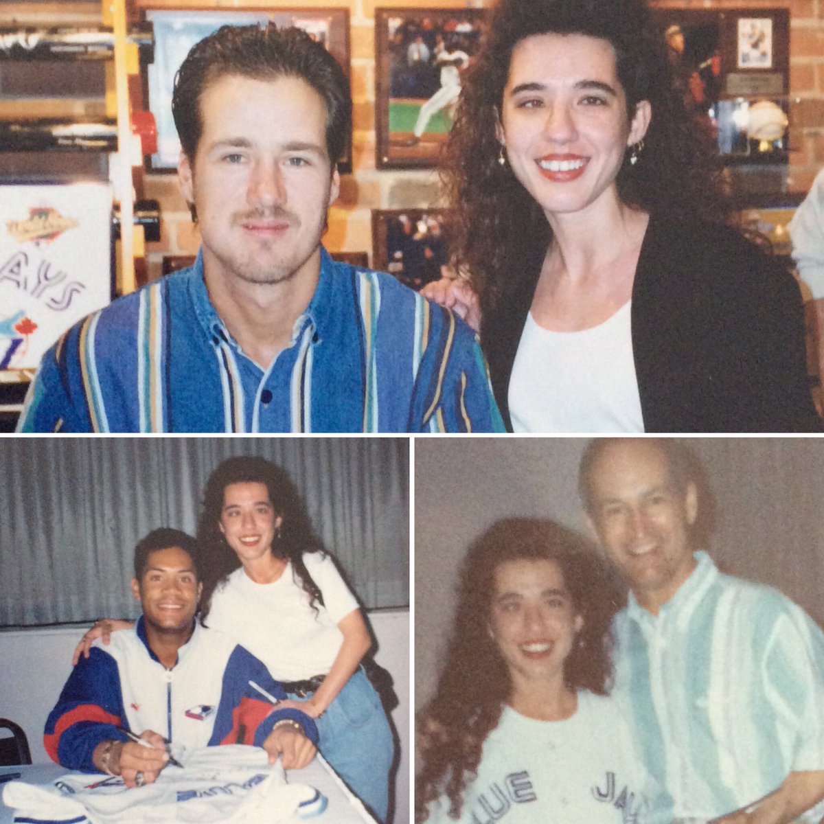 BlueJays4Life15's tweet photo. Sorry for the bad quality but here are my #tb of 1993 season with #PatBorders @Robbiealomar #JerryHowarth #BlueJays https://t.co/e92UzwcfnS