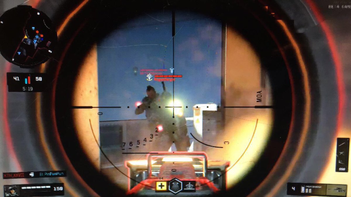 Pondjaman's tweet photo. So this sniper shot ended up missing...@Treyarch not even a hitmarker #BO4 #FixHitboxes https://t.co/4C5Yz0AnDx