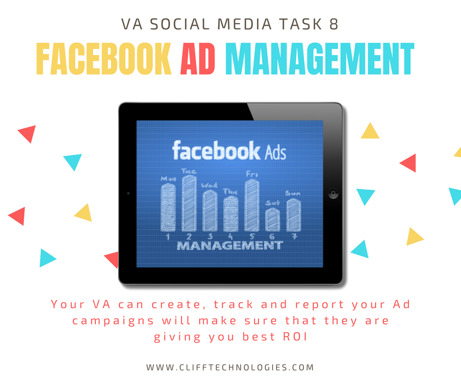 CliffTechno's tweet photo. VA Social Media Task 8: Facebook Ad Management- Your VA can create, track and report your Ad campaigns…

#socialmedia #socialmediamanager #socialmediamanagement #virtualassistant #virtualassistants #virtualassistantservice #virtualassistantforhire #HireaVA #clifftechnologies https://t.co/9oNjQ6OiKi