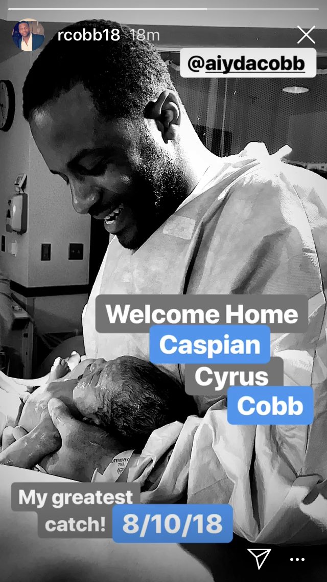 RachelManek's tweet photo. Baby news! It’s a boy for #Packers @rcobb18 and his wife. Congratulations! 💚💛#packerbaby #greatestcatchever https://t.co/ZgIRwJSEIO