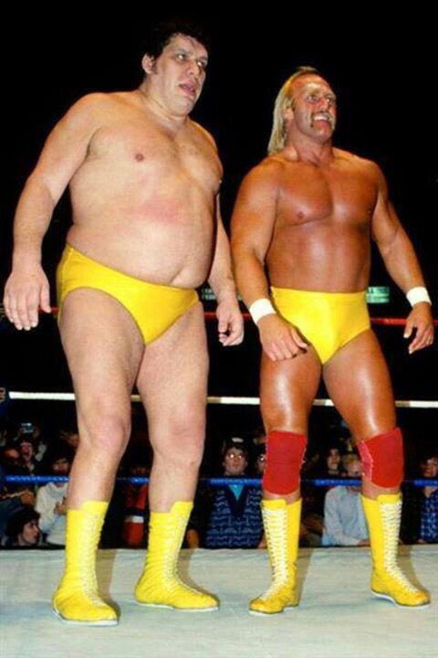 Andre the Giant and Hulk Hogan Happy Birthday Hogan! 