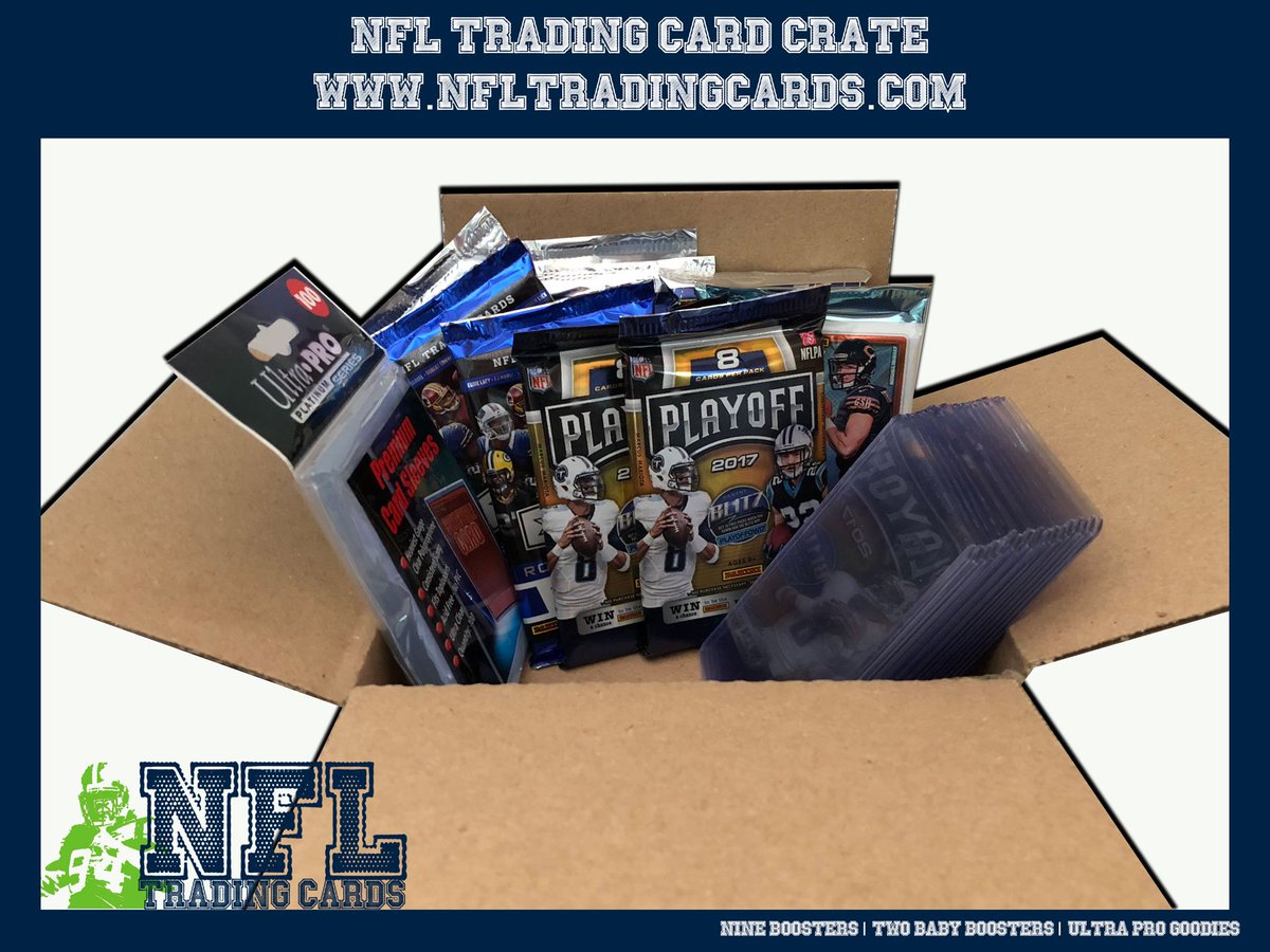 NFLTrading_Card's tweet image. Grab the NFL trading card box today! Boosters and ULTRA PRO goodies delivered straight to your door! £29.99 per month with shipping from the USA #NFL #NflTradingCards nfltradingcards.com