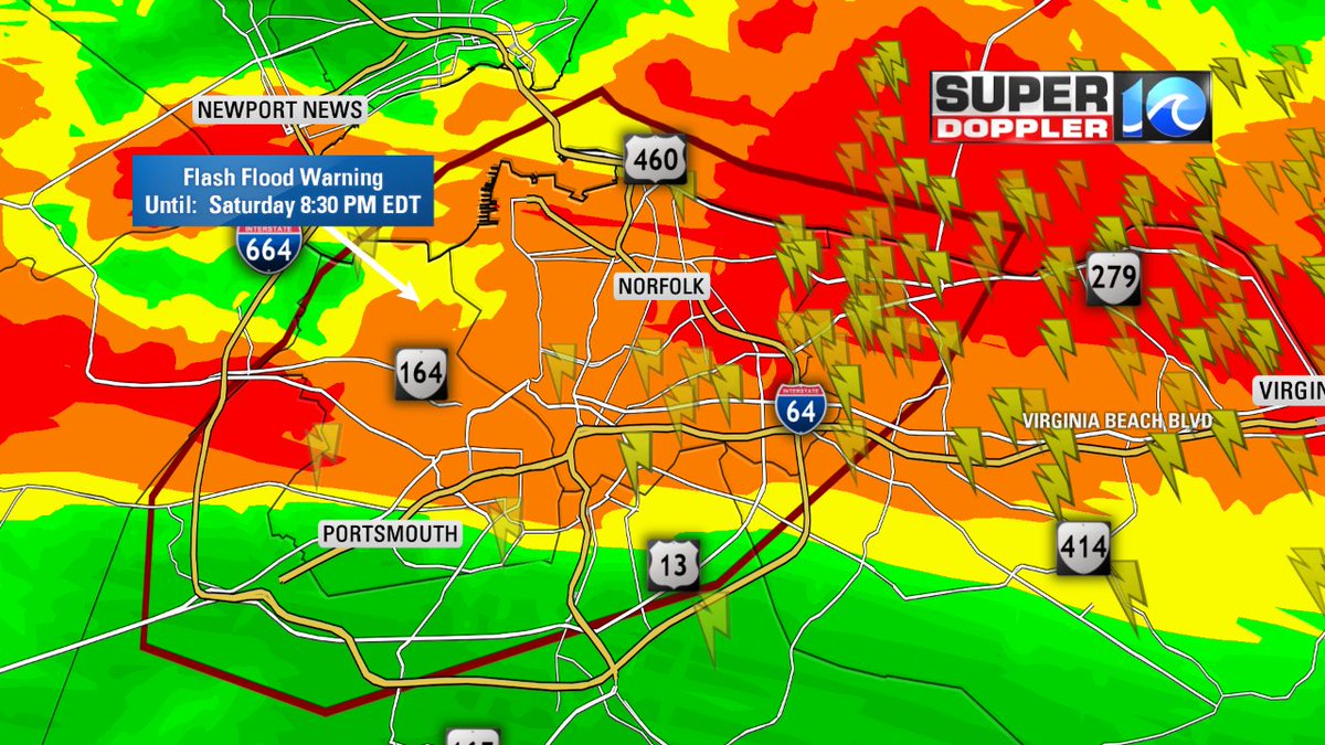 Wavy Weather A Flash Flood Warning Has Been Issued For Portsmouth Norfolk Chesapeake And Virginia Beach Until 8 30 Pm Flooding Is Occuring Be Prepared To Move To Higher Ground Wavy Weather A Flash Flood Warning Has Been Issued For Portsmouth Norfolk Chesapeake And Virginia Beach Until 8 30 Pm Flooding Is Occuring Be Prepared To Move To Higher Ground
