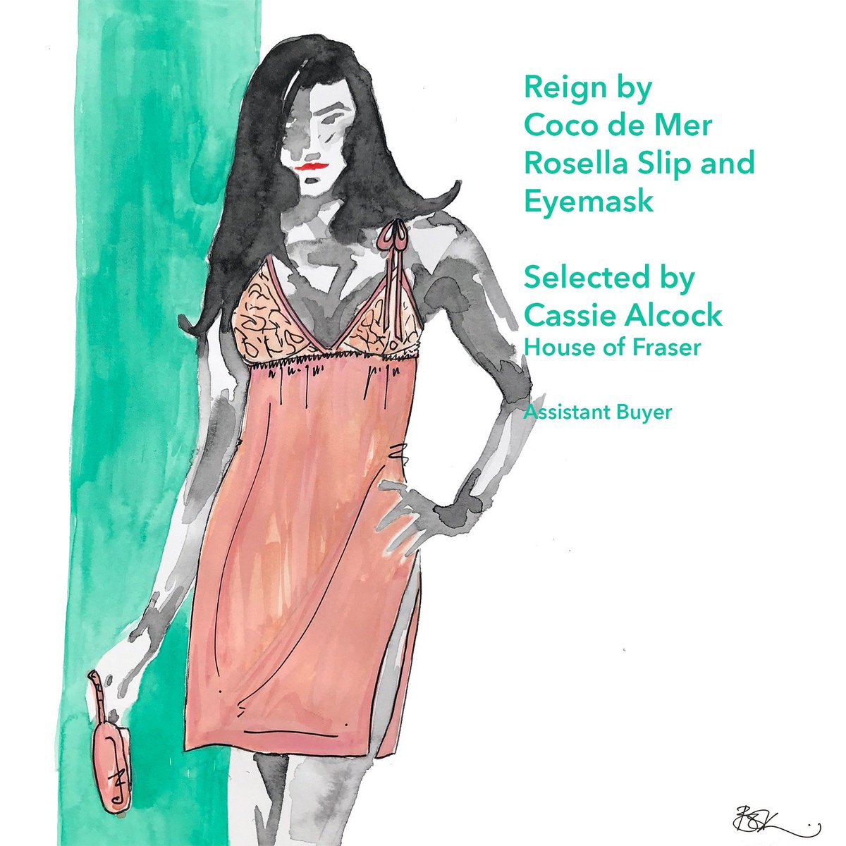 DessousLDN's tweet photo. .@houseoffraser scoped out Reign by @CocoDeMerUK as #dessouslondon BESTINSHOW 🌹

Pretty #illustration by @msbok https://t.co/NNuBwZ9tol