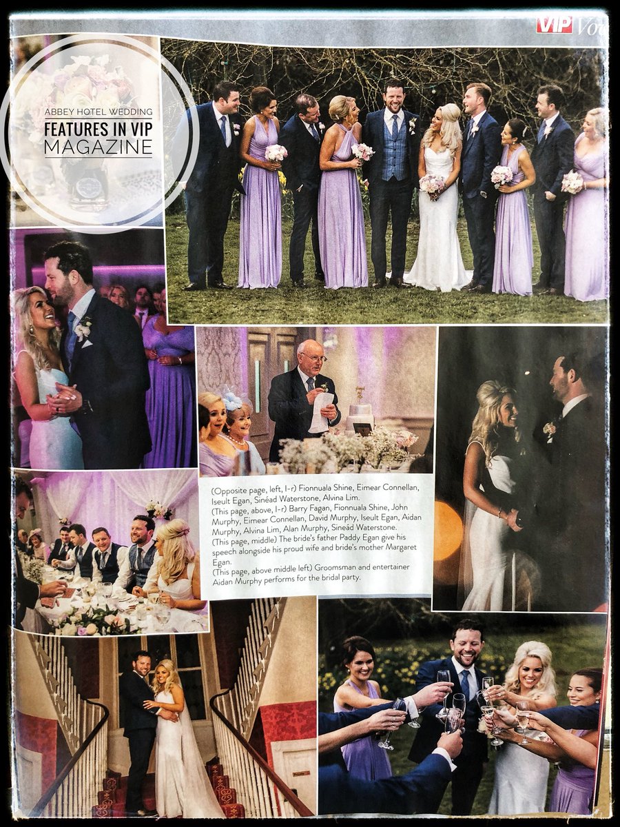 GeraldineGrealy's tweet photo. Great to see local couple and @Abbeyros feature in this months @VIPmagaz ❤️#Celebritymag #vip #vipweddings https://t.co/gyA07s5vzr