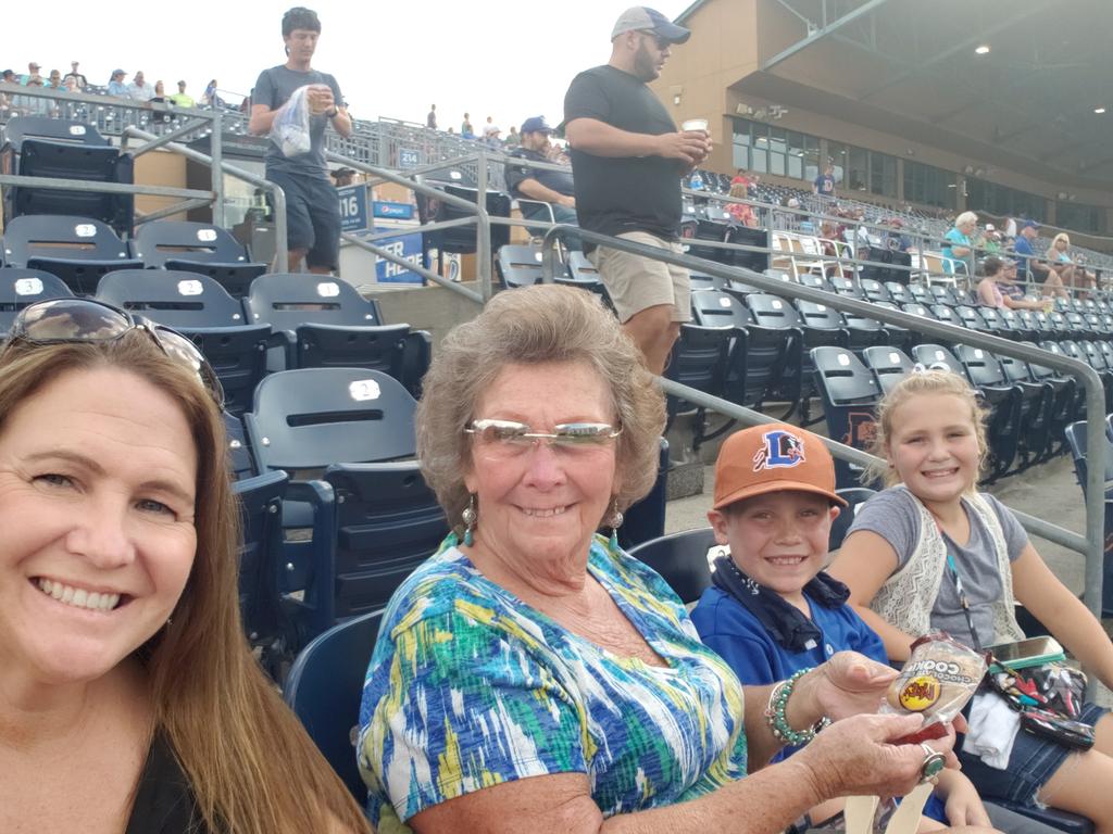 We brought Grammie! #DurhamBulls #BULLieve