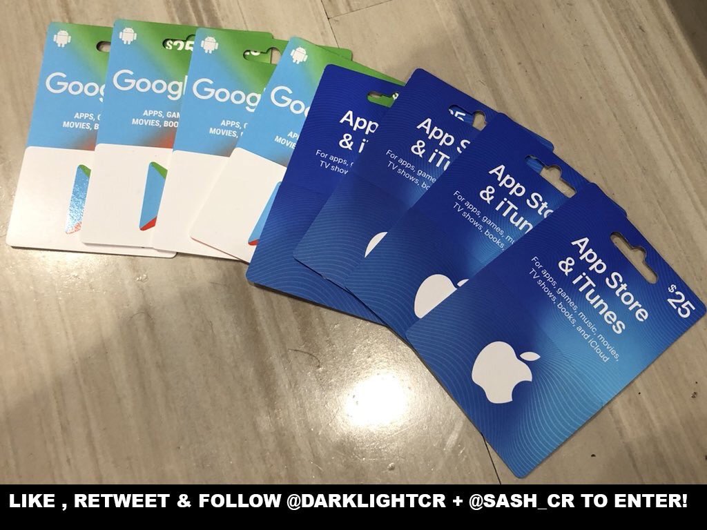 DarkLightCR's tweet image. 🤩 Sorteo masivo 🤩 Massive Giveaway 🤩

10 Tarjetas iOS o Google Play de $10 (USD)

Requisitos - Requirements:

1- Seguir / Follow @sash_cr 

2- Mencionar a 3 amigos / Tag 3 friends

3- Dar RT

Termina el 20 de Agosto / Ends August the 20th

Suerte a todos! Good luck!🍀