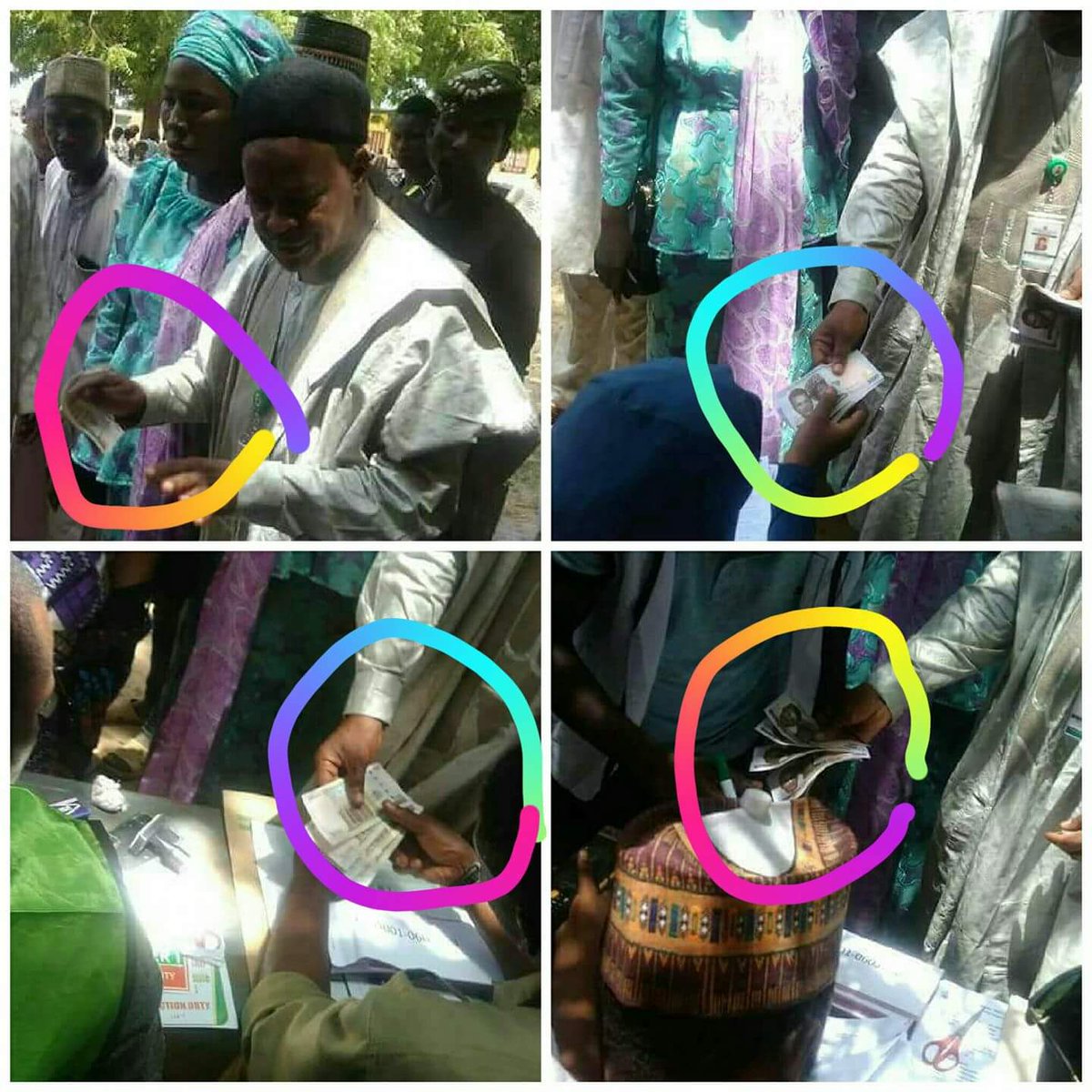Katsinapdpsmo's tweet photo. Daura Alert!!!

Daura senatorial bye-election 

Local Government Director Administration and Finance was caught red-handed in the act of bribing @inecnigeria officials &amp; vote buying: @OfficialAPCNg where is the acclaimed integrity &amp; popularity???

@officialKolaO @OfficialPDPNig https://t.co/y8zgqYGdZj