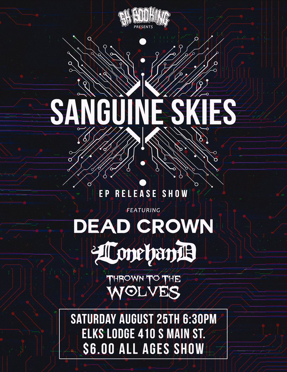 CadeTheWalker's tweet photo. Upcoming heavy in Pocatello! #SKbooking https://t.co/KUxmyr7eS0