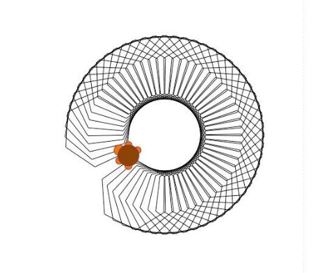 Geometric figure like a spirograph