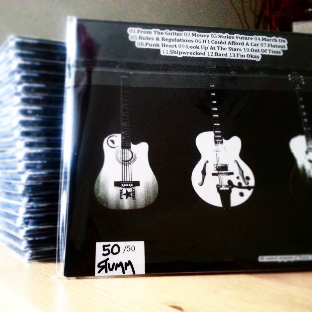 rummtf's tweet photo. Limited run of 50 CDs signed and numbered #diy #album #punk #multiinstrumentalist https://t.co/z0bowPoY3n