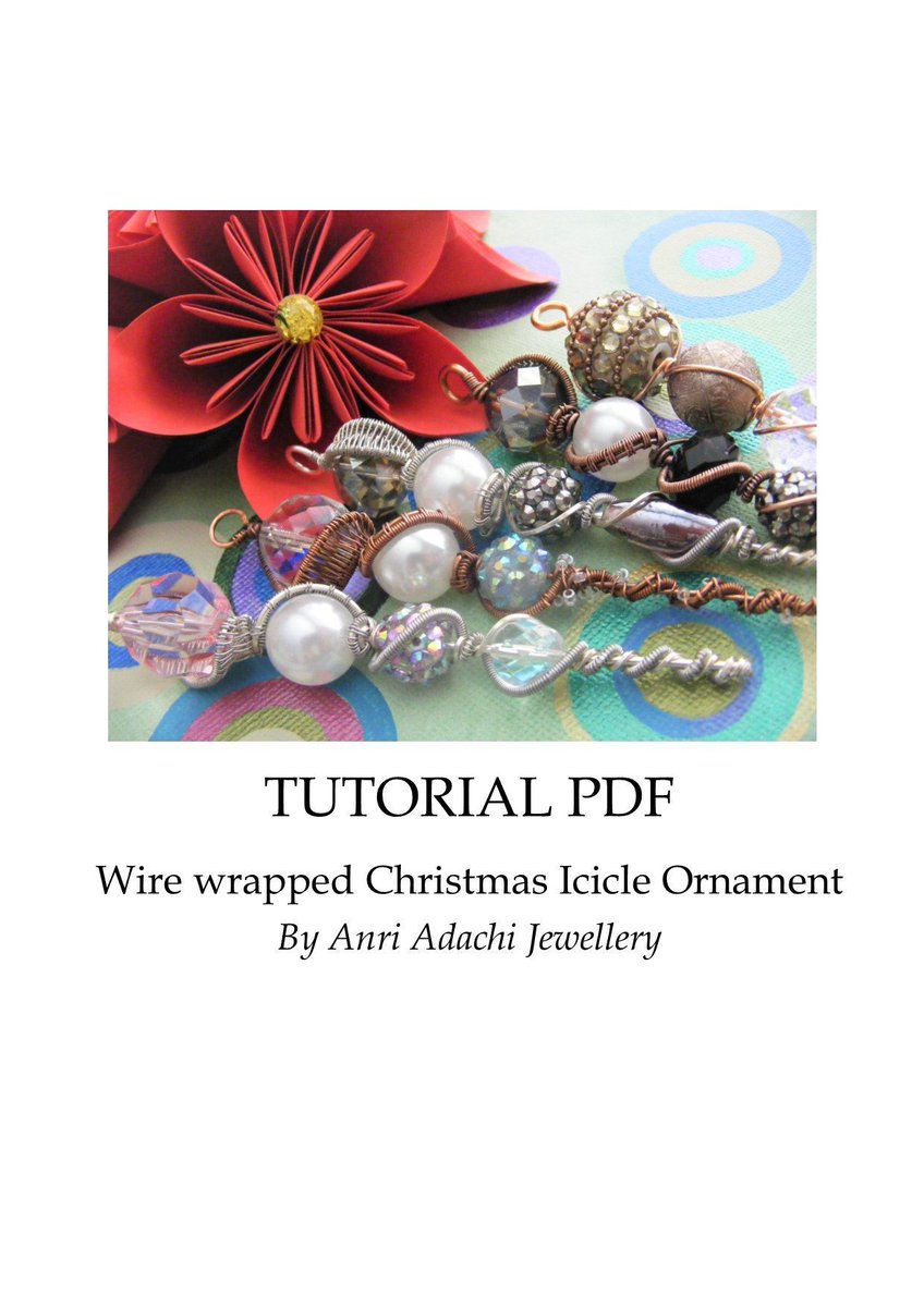 Excited to share the latest addition to my #etsy shop: Wire wrapped Christmas Icicle Tutorial, PDF Download. I know it's August, but can't be too organised! 😂 And these are so fun to make! #jewelry #wirewrap #christmas #etsy #tutorial #wirewraptutorial etsy.me/2KLA5ro