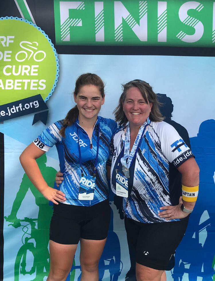 What an amazing day with an amazing kid!!! #T1Dwontstopme #jdrfmnride #JDRFRide                      $2 MILLION raised. WOW!! #grateful