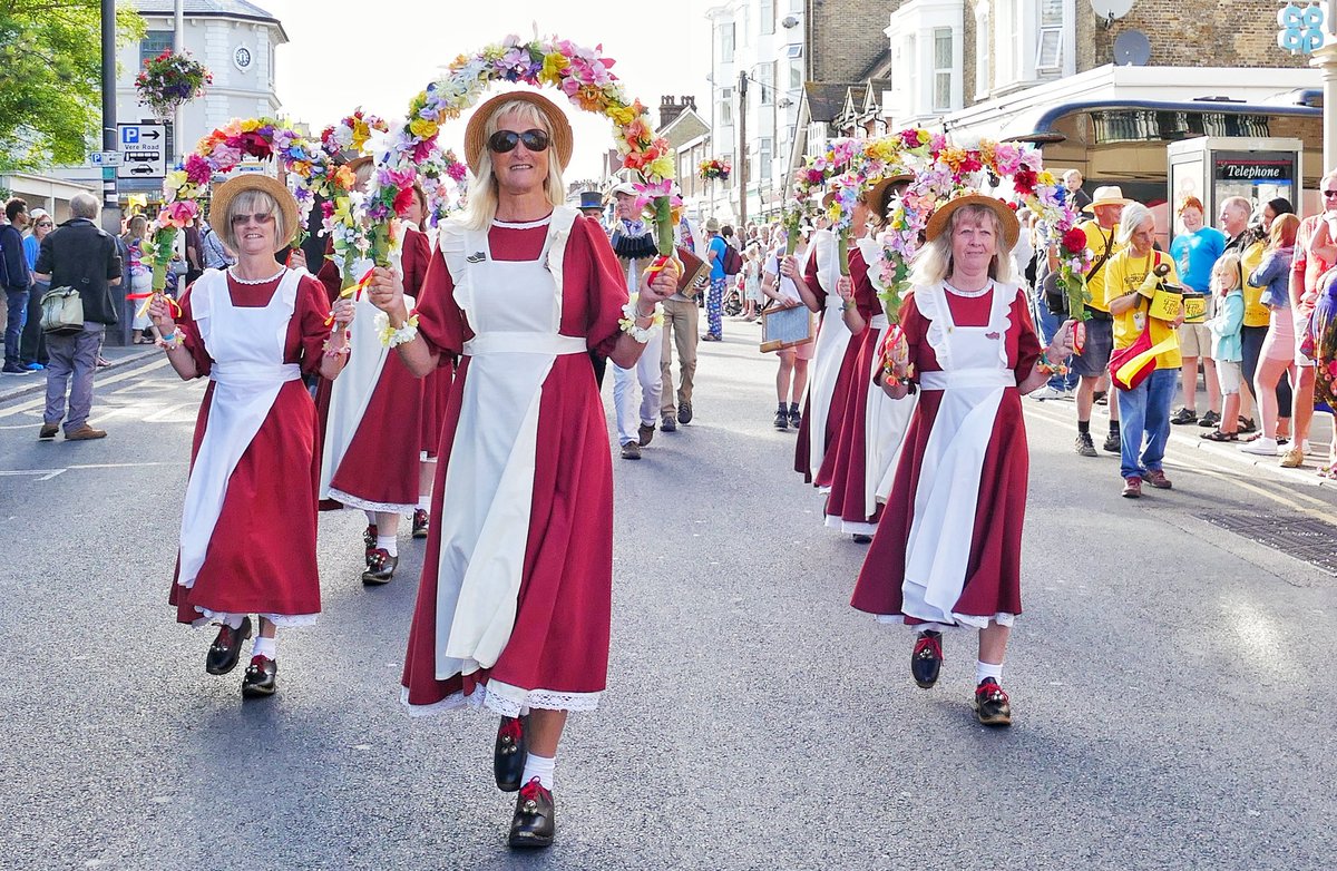Frank_Leppard's tweet image. What a great folk week parade today in Broadstairs . A big well done to all involved 😎 . #folkweek #visitthanet #Broadstairs