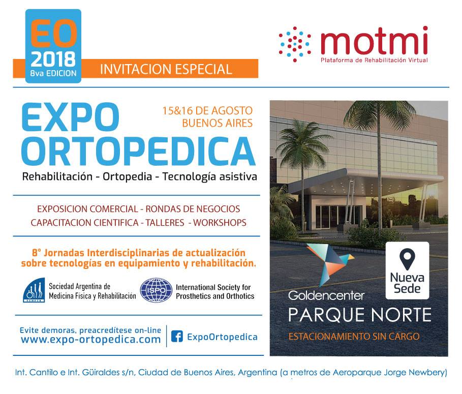 MotmiRehab's tweet photo. El 15 y 16 de agosto se realizará Expo Ortopédica 2018 en el Goldencenter de Buenos Aires y MOTMI dirá presente una vez más. Los invitamos a visitar nuestro stand y a atender el workshop "Rehabilitación Virtual - Cómo utilizarla en un Centro o Clínica".

Los esperamos! https://t.co/eMH1vYMQX5