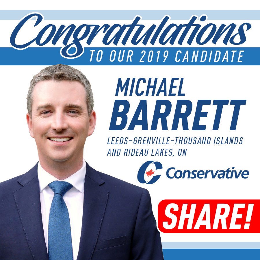 CPC_HQ's tweet photo. SHARE the good news! Michael Barrett is now part of the Conservative Team! #cdnpoli https://t.co/GMj1LuxcKf