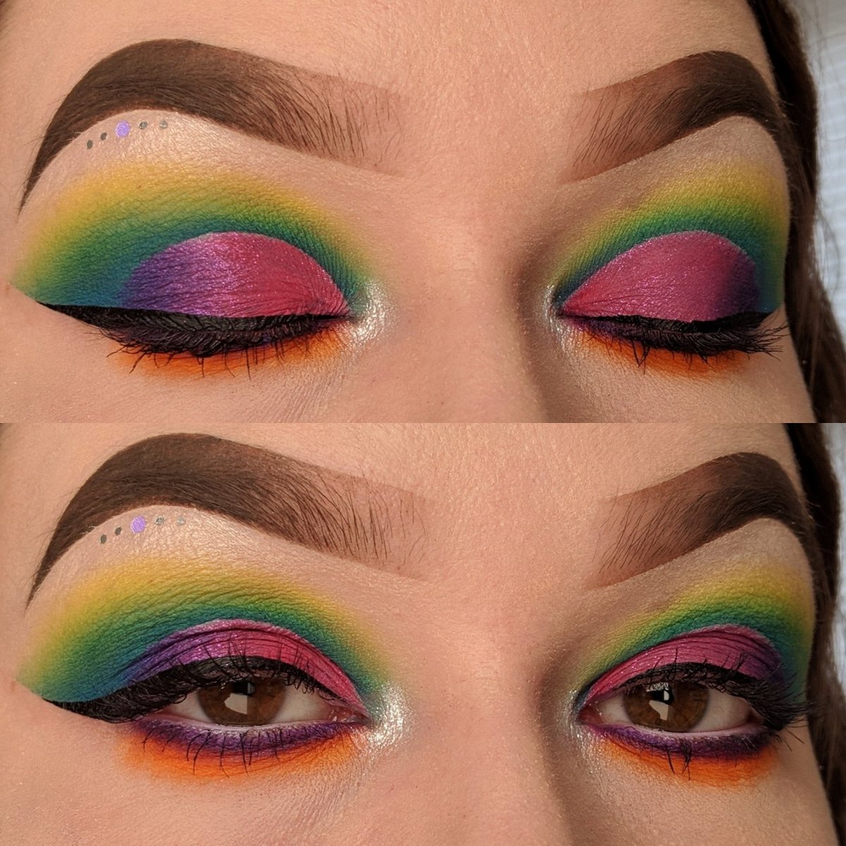 NicoleStrange89's tweet photo. Got my @boxycharm for August yesterday. So I used all the colors in the #PartyAnimalPalette @Laura88Lee @lauraleeelay #Ready2Party https://t.co/7kPzxlfOew