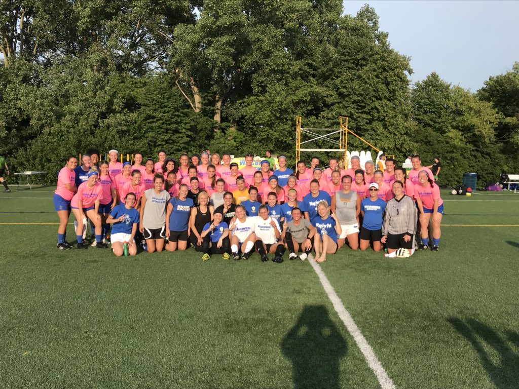 MUCrusadersWSOC's tweet photo. What a Game - Alumni 2 @MUCrusaders 1 - photo gallery to come at https://t.co/VB1nQ8ID0s #CrusaderNation #AlumniGame #PastandPresent #FearTheCru https://t.co/AimfZm9mr6
