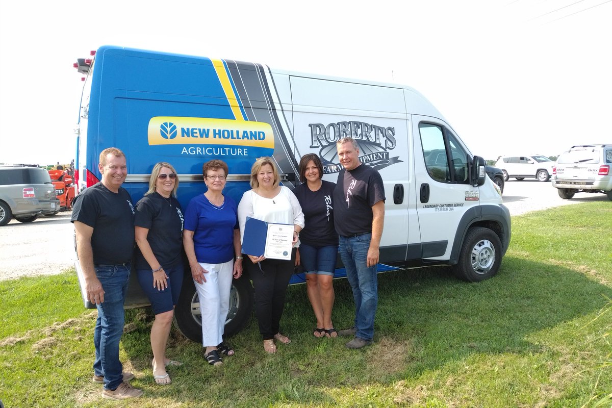 LisaThompsonPC's tweet photo. It was fun to join the #Roberts Family at their 50th Anniversary of family tradition. The pride in their years of success and commitment to community is so evident!

I even caught Brian live on air with Buzz from
 @CKNXRadio

#LegendaryCustomerService
#ontag #OABA https://t.co/A0DLRrt5jx