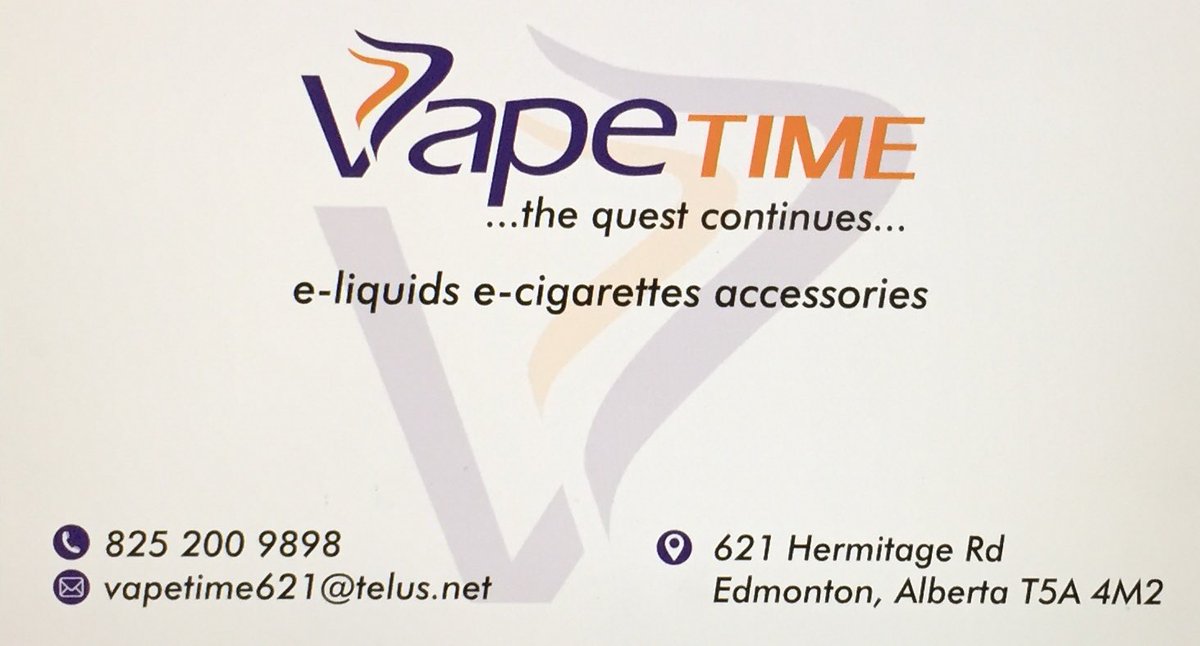 samtal's tweet image. VapeTime is open for Business #vapetimeedmonton