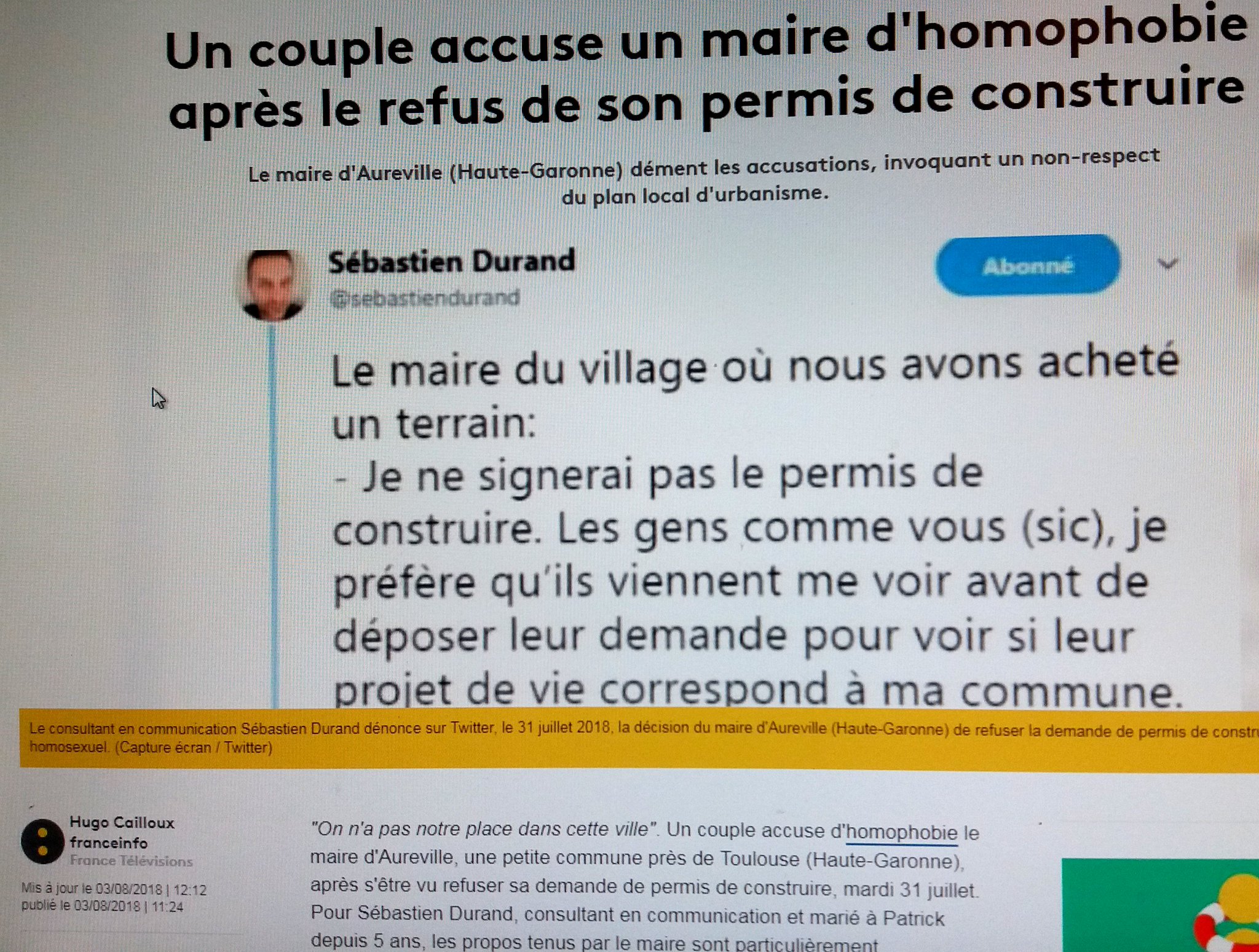 Dénoncer non respect permis de construire