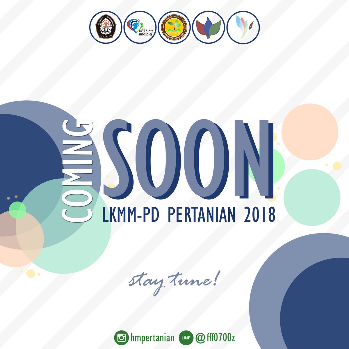 PertanianUNDIP's tweet photo. [COMING SOON]

LKMM-PD Pertanian akan segera datang🙌
Persiapkan dirimu!
Don't miss it and stay tune guys👋

further info:
Alfath Yuma
id line : alfathyuma/08996665968

#MelangkahMenginspirasi
#LKMM-PD
#KaryaBerarti
-----------------------
HM Pertanian
Universitas Diponegoro https://t.co/OBALbbgcEV