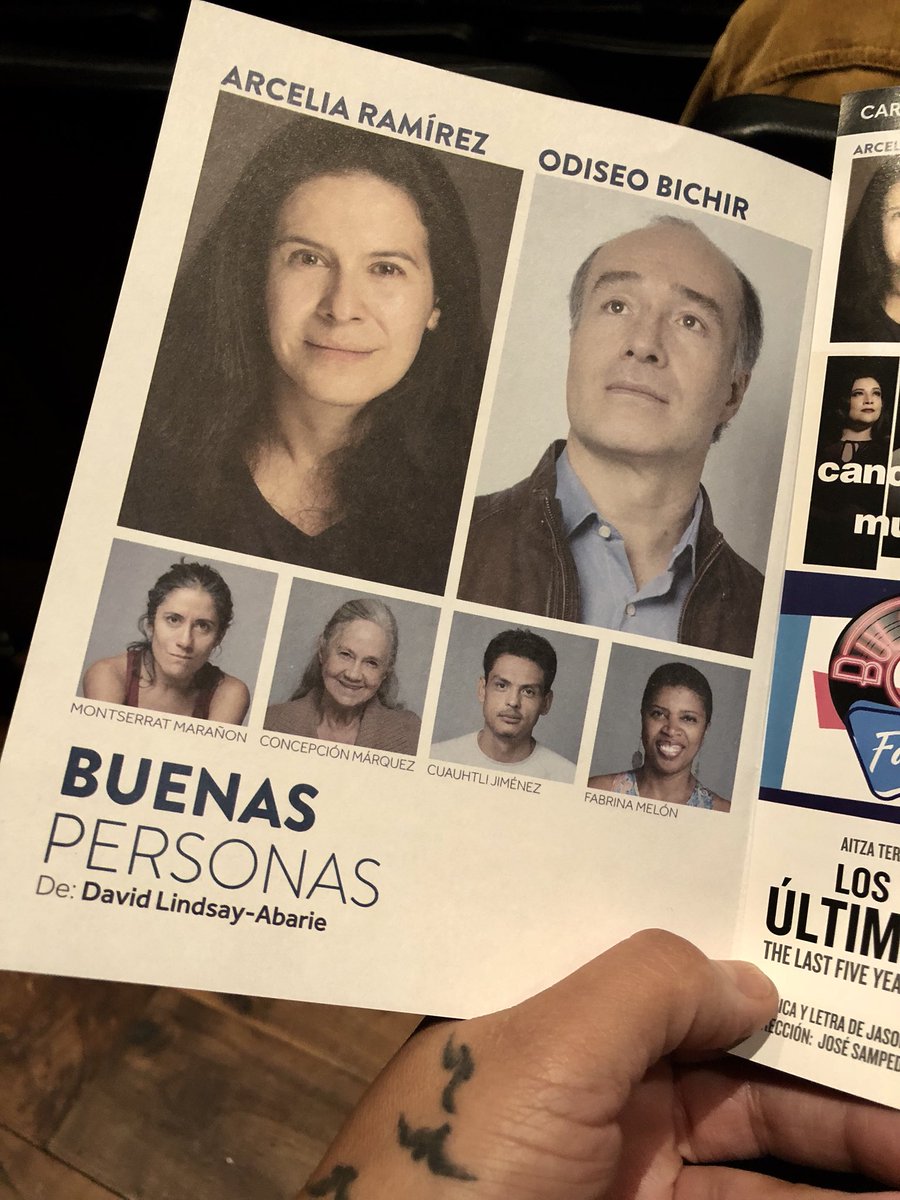 Tienen que ver esta obra! #BuenasPersonas Hermoso texto, actuaciones maravillosas... Increíble! <a href="/JimenezCuau/">Cuau Jimenez</a> <a href="/ArceliaROficial/">Arcelia Ramirez</a> <a href="/aramirezoficial/">Arcelia Ramírez</a> es lo máximo! <a href="/lamontserrata/">Montserrat Marañón</a> <a href="/odiseobichir62/">Odiseo Bichir</a> <a href="/carlosvidaurri/">Carlos Mtz. Vidaurri</a>