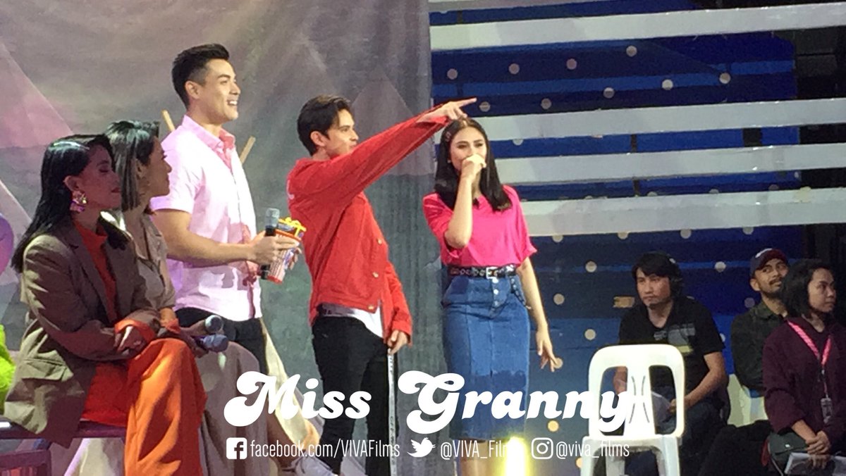 VIVA_Films's tweet photo. Xian Lim, James Reid, and Sarah Geronimo on ASAP! #MissGrannyPH #MissGrannyPHOnASAP https://t.co/c1RDDWTC6X