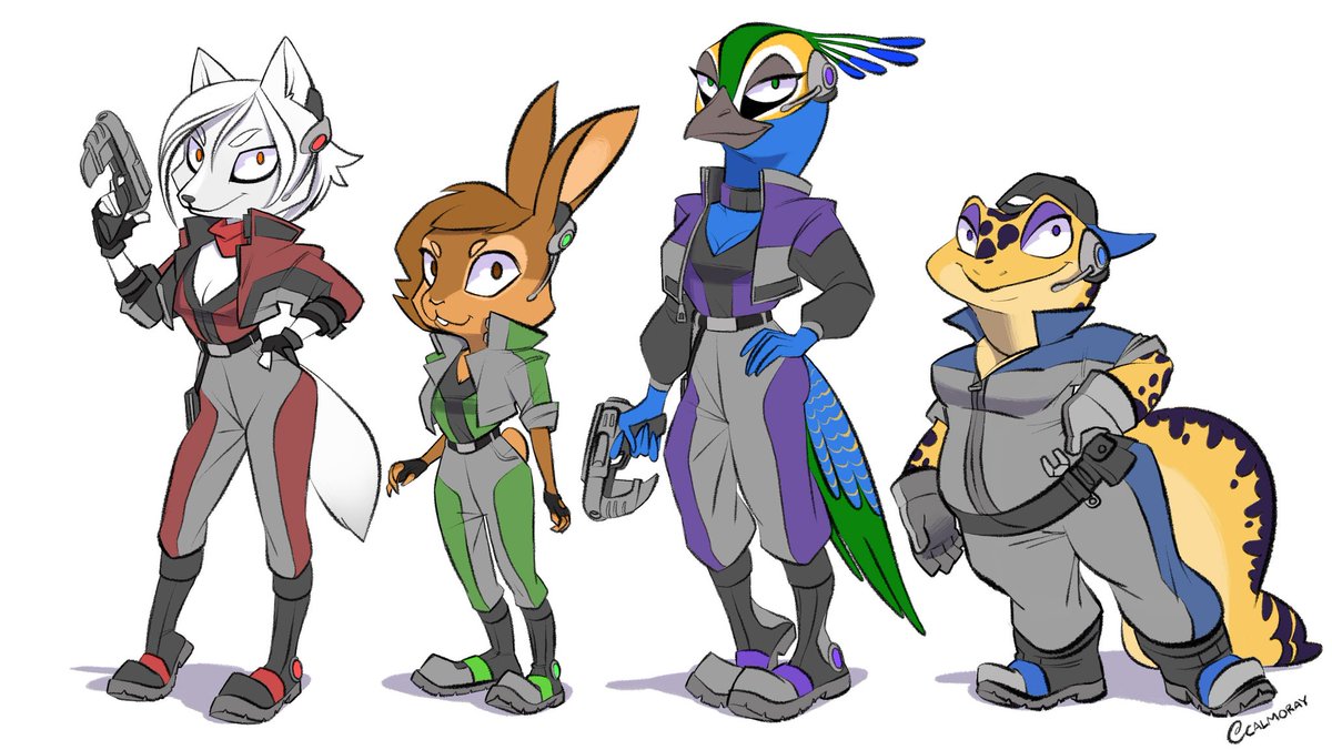 My bootleg Star Fox team is complete