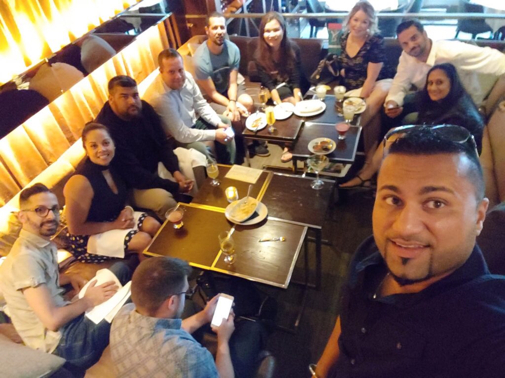 HHHuntersLive's tweet photo. Celebrating our engagement with great friends. Thanks to @BrowntoBure @yanogrk and so many others who came to celebrate https://t.co/lWNA65Ideu