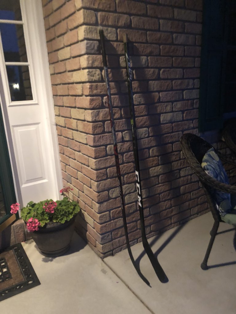 harto1924's tweet photo. If everyone in the hockey community could do a fellow brother a favor and leave their stick outside for Jack Corbett tonight it’d be much appreciated. We know he’s up there playing and watching over all of us. RIP Jack we love you, fly high #SticksOutForJack https://t.co/UjQpLD9u2i