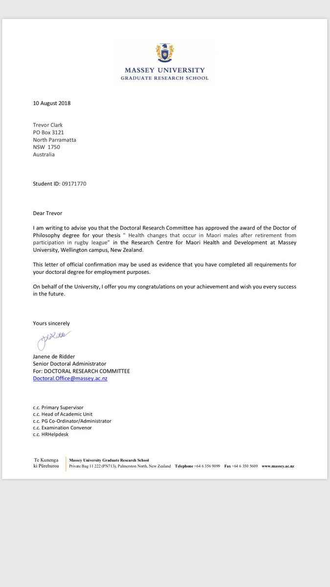 Thank you to so many people but especially <a href="/dougleague/">Doug King BN PhD3 CNS(Emerg)</a> for his support all the way to this point!