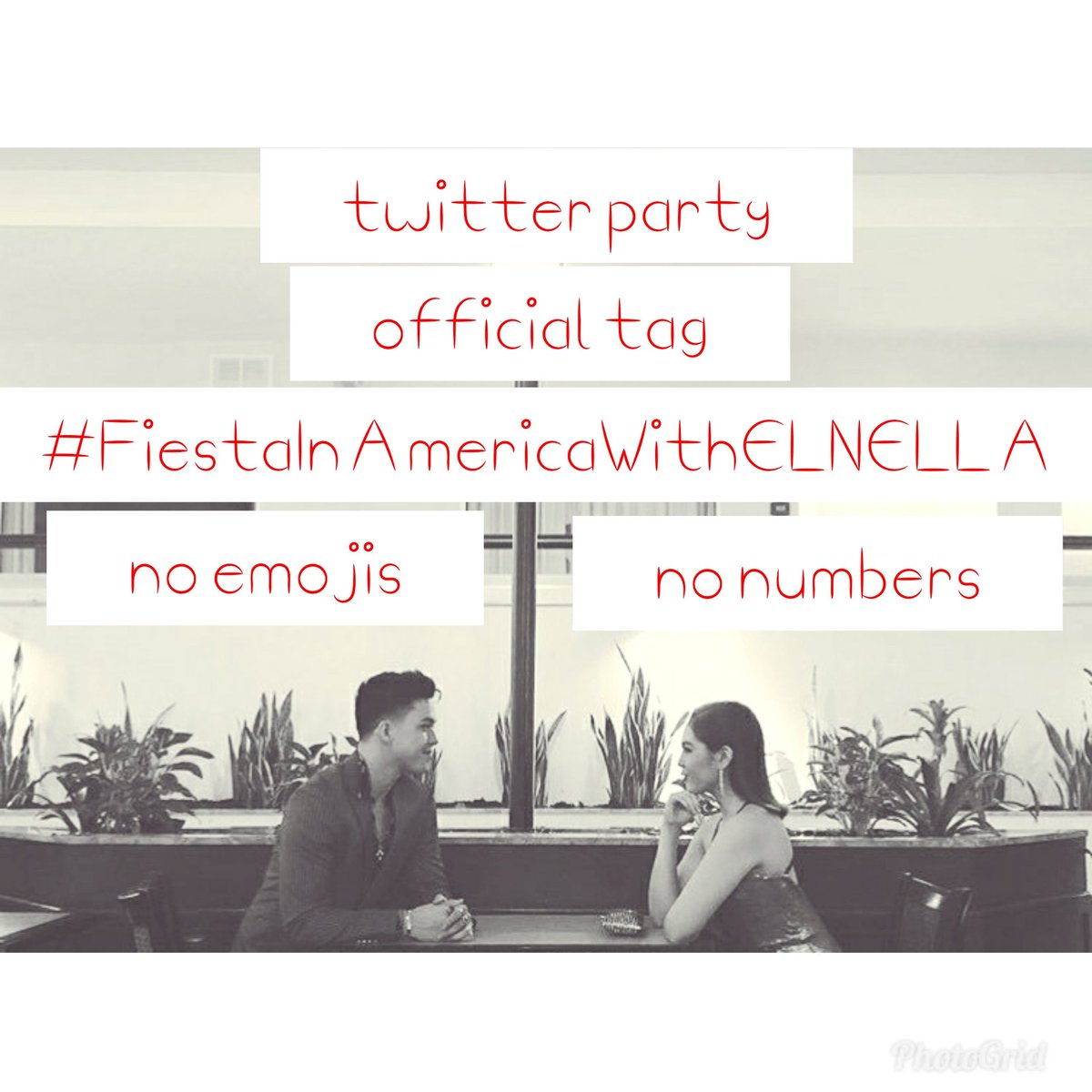 Tweet with us using
Official tag: 
#FiestaInAmericaWithELNELLA 
No emojis
No numbers
Lets do this...