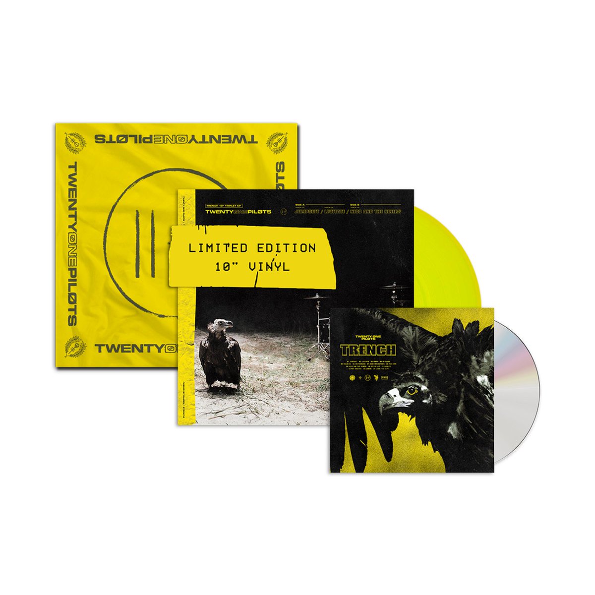 cliqueart8's tweet photo. **ENTER TO WIN** 

To celebrate the release of @twentyonepilots upcoming album Trench, as well as your #cliqueart, we are giving away a

Bandana/10"Vinyl/CD bundle!!

All you have to do is
  1- Follow us
  2- Retweet this tweet

Winner selected at random on Aug 31st 2018!!
||-// https://t.co/Svd91ueU4e