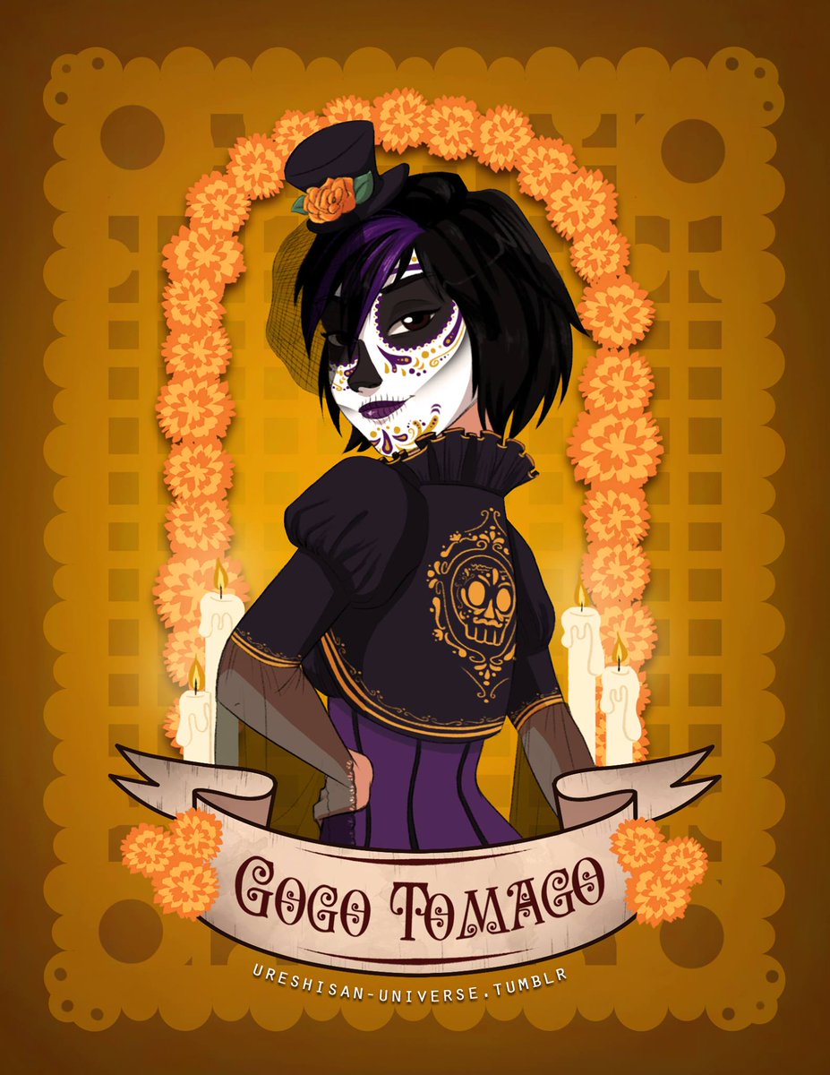 ureshi_universe's tweet photo. Three yeas ago, I started a serie of drawings of #bighero6 characters themed on Day of The Dead. For lack of time and school projects I could not finish this project.... but I wanted to show it to you c: Hope you like it~
#coco #cocopixar @leeunkrich https://t.co/fVTgnsEPAJ