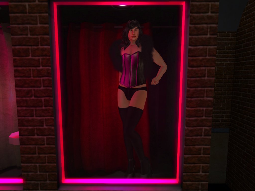 EthanLesabre's tweet photo. My Sweet Transvestite look has been enhanced thanks to the new #Violetility Genderpunk Corset available at ROMP #SL #LivingInSL #SecondLife https://t.co/oryW7eduSH