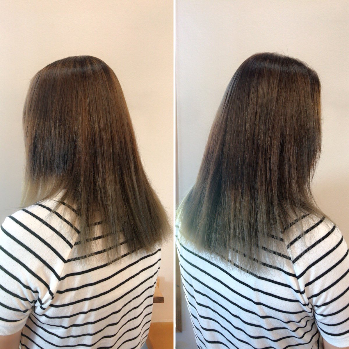 Kyoko ダブルカラー です Gallophair ギャロップヘアー 岡山 倉敷 児島 美容室 美容院 美容師 ヘアカラー ファッションカラー Wカラー 2トーンカラー ディープシルバーアッシュ シルバー アッシュ シルバーアッシュ フォード