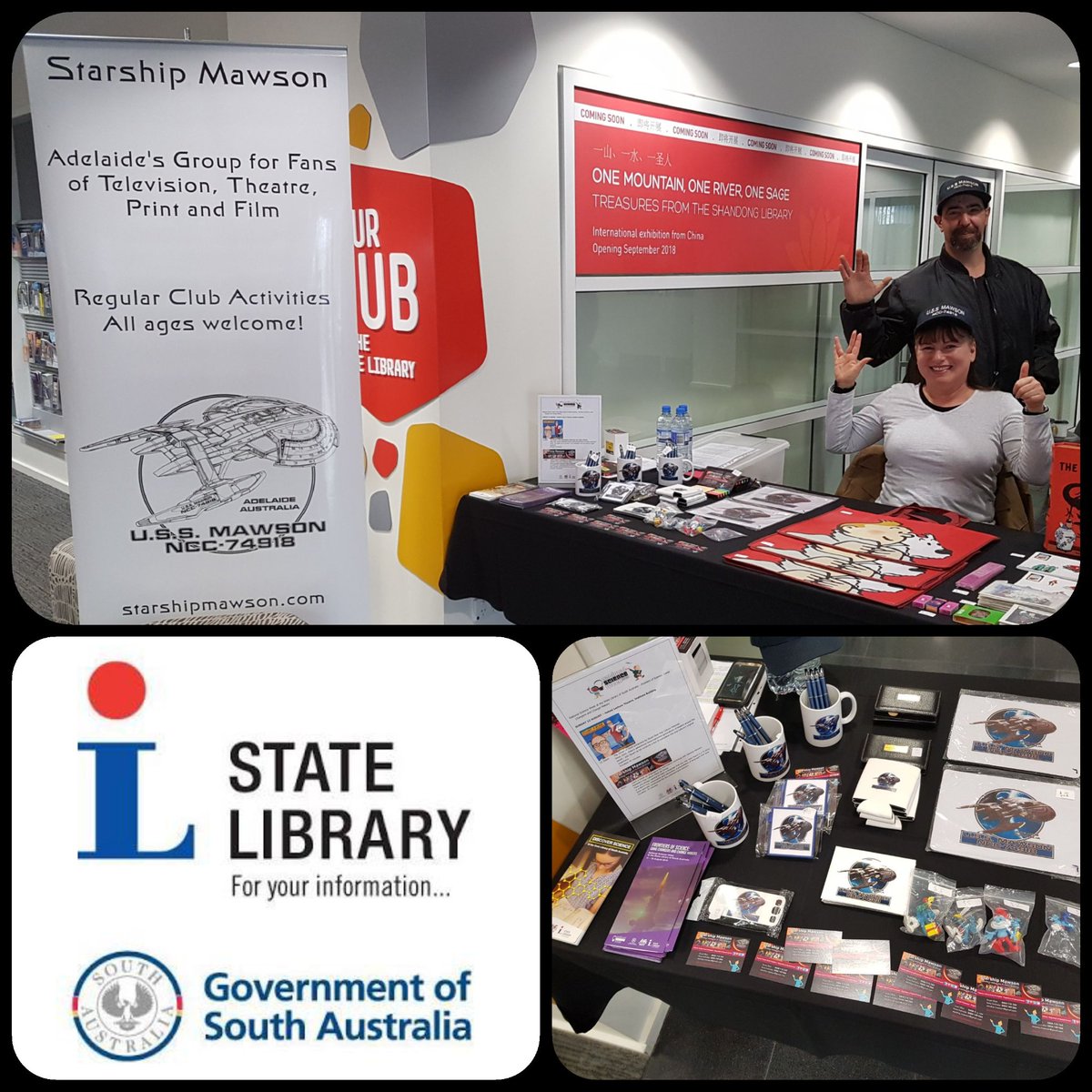 StarshipMawson's tweet photo. Be sure to visit us @SLSA State Library today as part of #NationalScienceWeek! @GENEWS_WTSF @geeksocietyau @GeekOfOz @ozyoda @SLSA @Aus_ScienceWeek @giftsforthegeek https://t.co/VvduV8tUsz