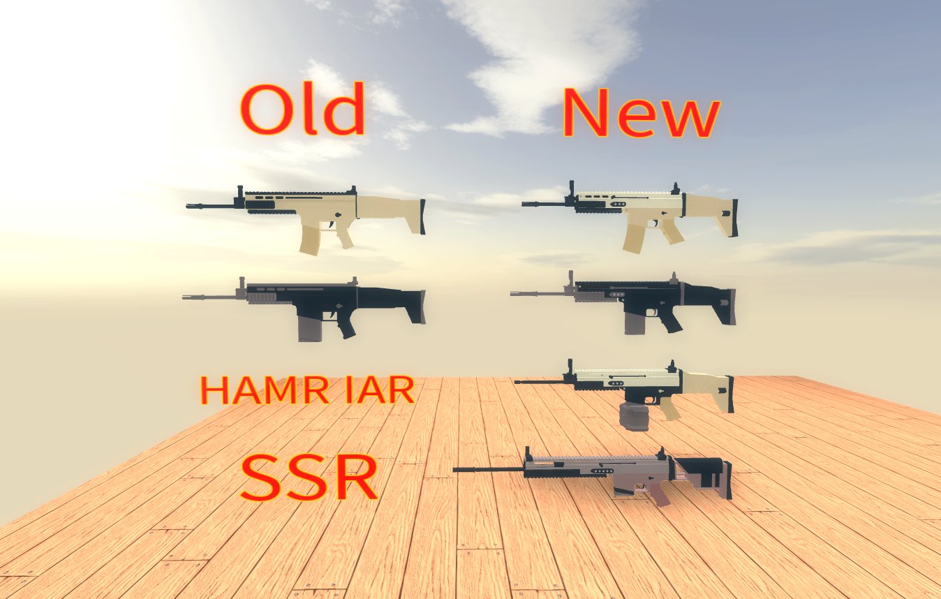 Doc On Twitter The Remodeled Scar L And Scar H Along With Two New Additions To The Scar Family Are Now Available In My Gun Set Be Sure To Check The Update Log - roblox scar gun