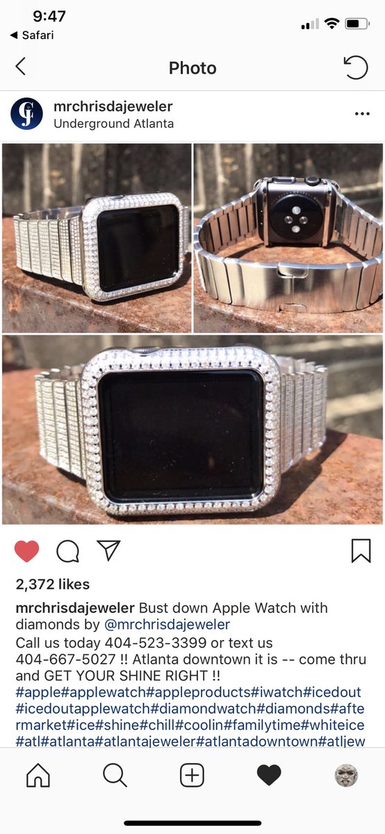 bust down apple watch