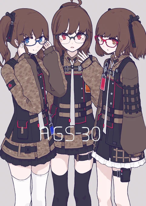 #少女前線 #ドールズフロントライン AGS-30 メ メガネ部隊:P 